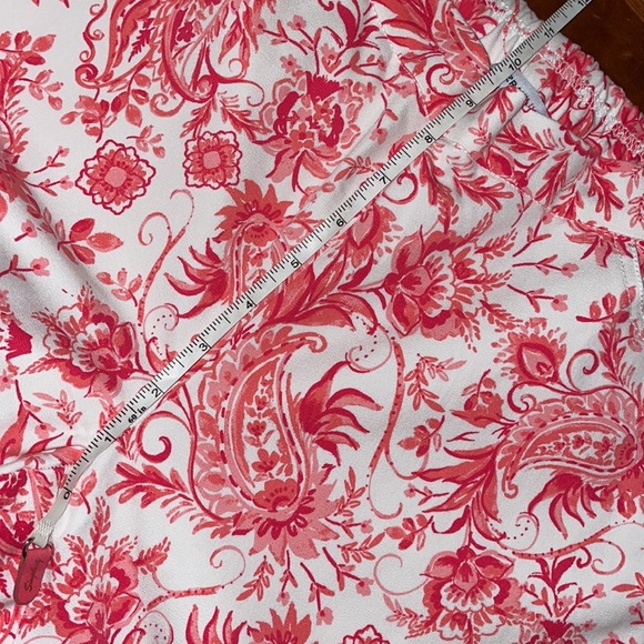 Isaac Mizrahi Live! Pink Paisley Cropped Pants - Picture 5 of 6